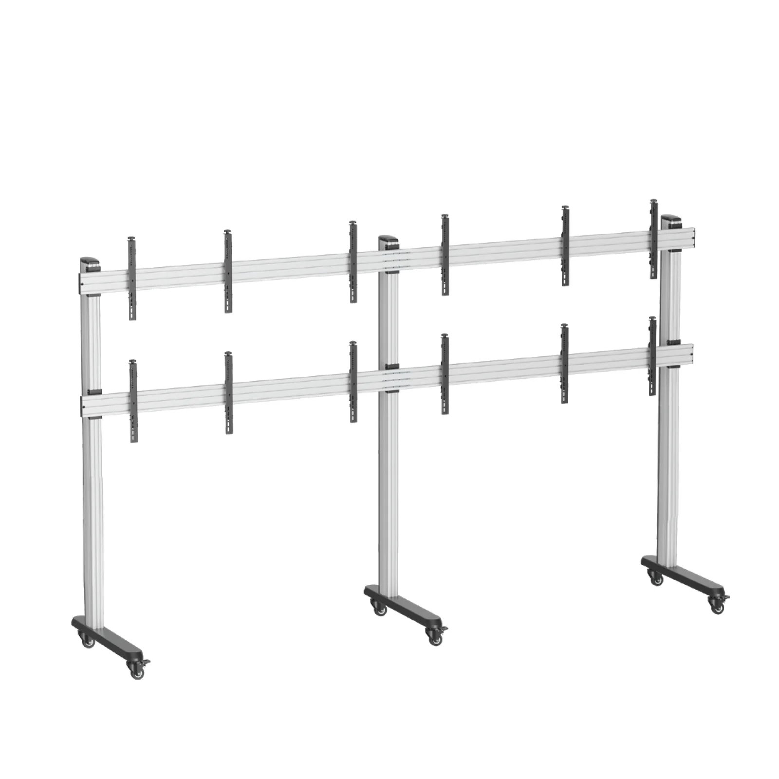Six Screen Video Wall Cart
